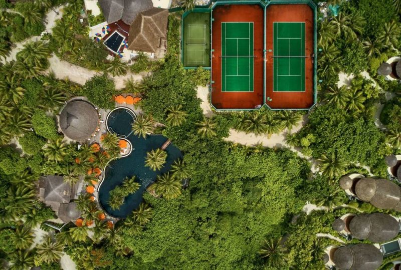 campi da tennis al sun siyam iru fushi