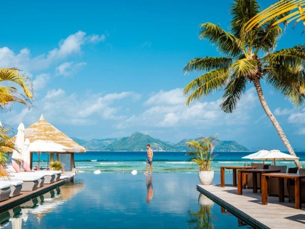 Mahe Seychelles, resort di lusso sulle montagne La Digue 
