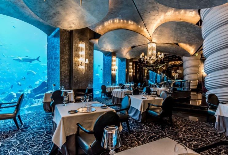 ristorante sottomarino ossiano a dubai