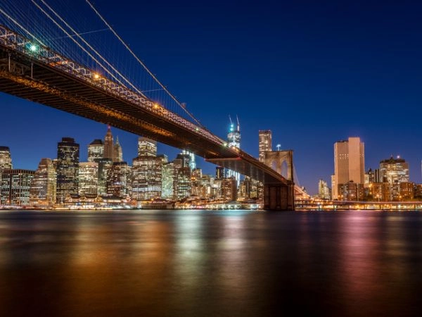tramonto a manhattan la grande mela