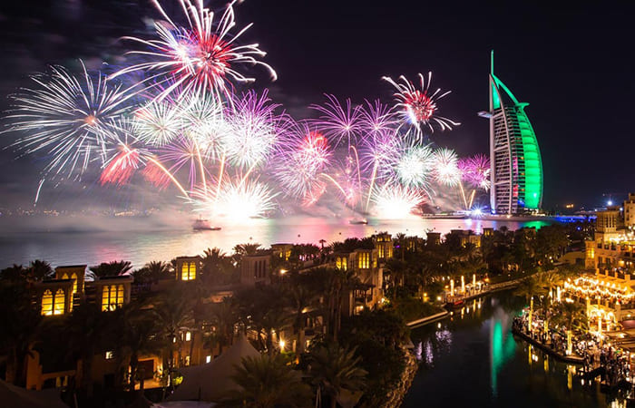 fuochi d’artificio e feste Capodanno a Dubai