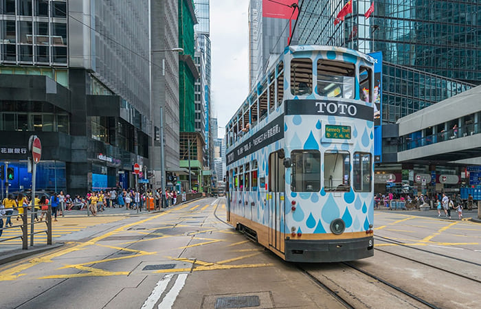scopri Hong Kong con il tram Ding-Ding