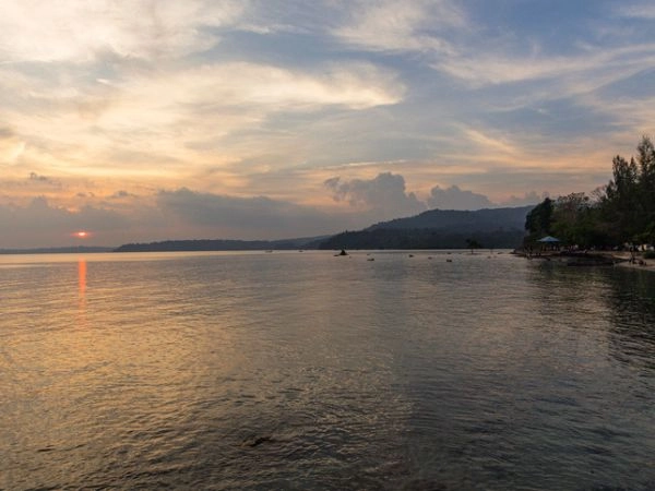 La spiaggia di Chidya Tapu a Port Blair