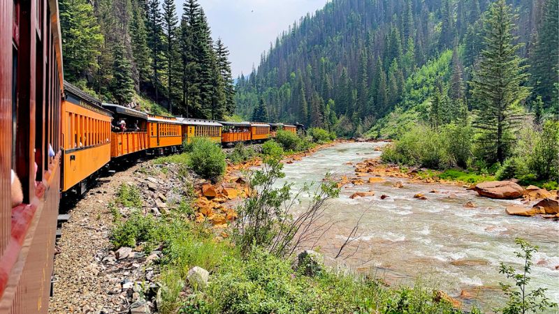 viaggio in treno in colorado stati uniti