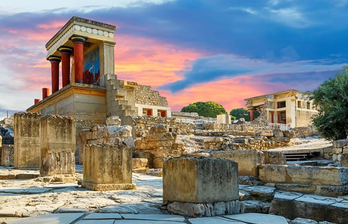 visitare le rovine della città del Re Minosse a Creta