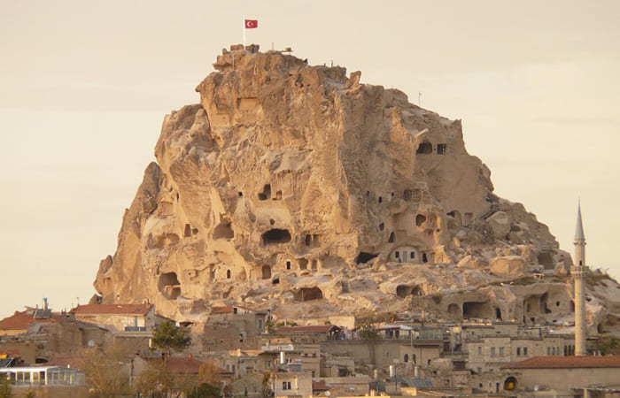 visitare il castello di Uchisar viaggio in Cappadocia