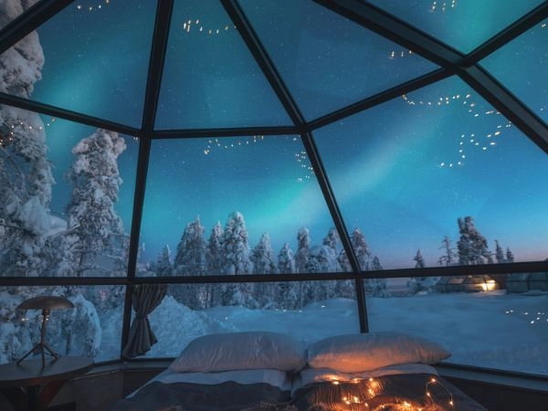 osservare l'aurora boreale in Russia
