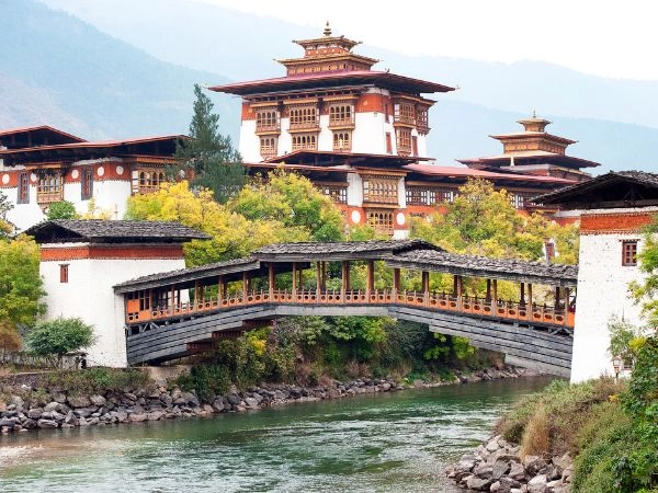 Visitare Ponte Bazam e Punakha Dzong, Punakha, Bhutan 