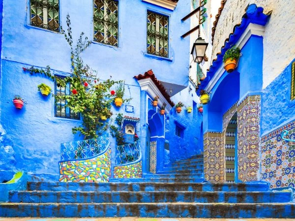 Visita di Chefchaouen, conosciuta come la città blu