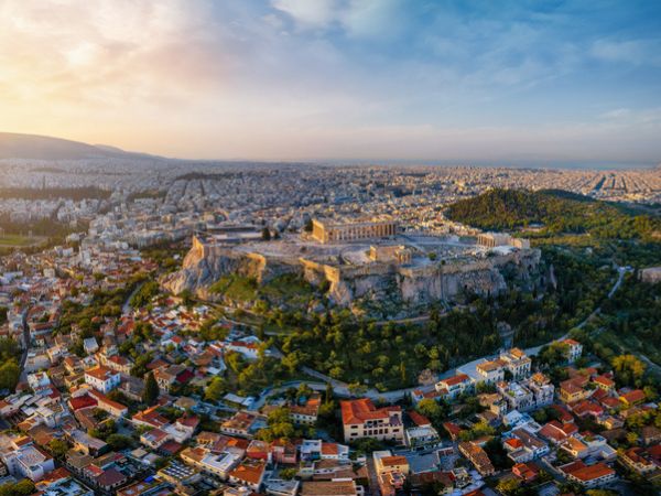 Vista panoramica su Atene