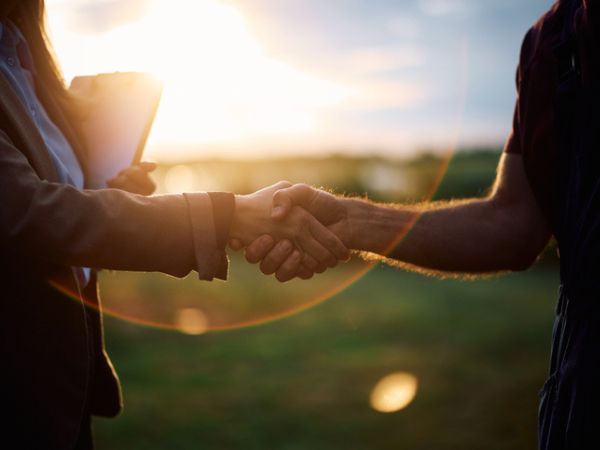 Stretta di mano tra due persone, simbolo di saluto e rispetto nelle diverse culture
